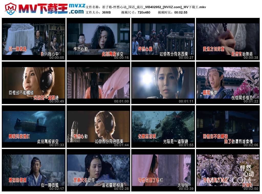 崔子格-怦然心动_国语_流行_MB402952